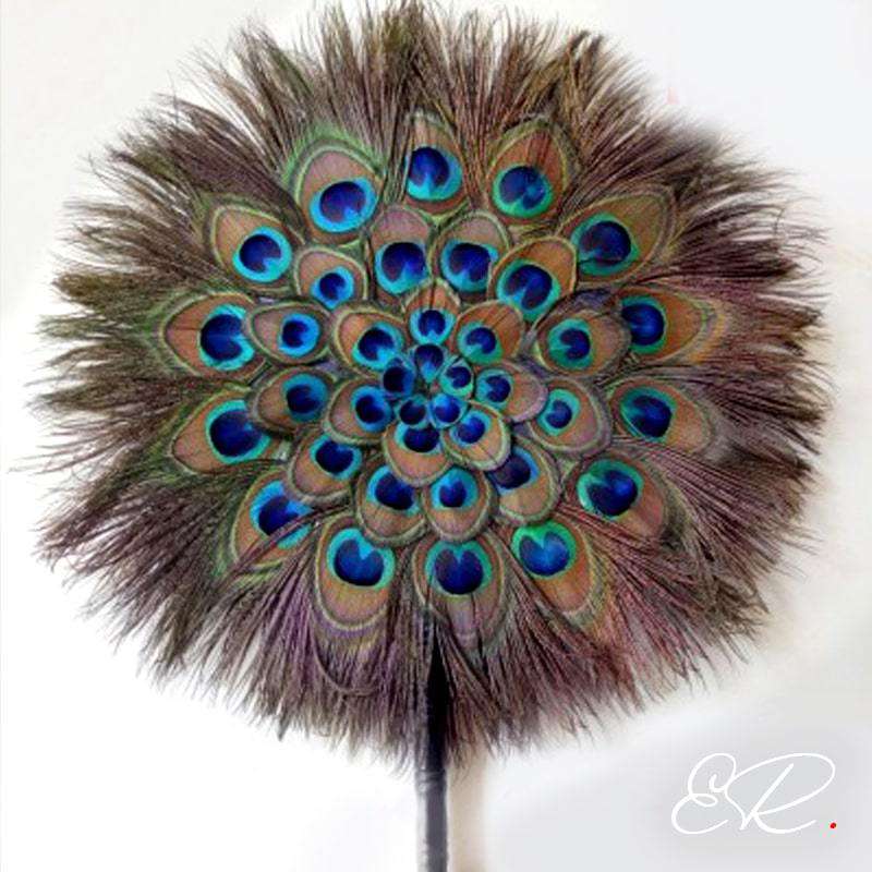 Éventail En Plumes - Plusieurs Couleurs (noir, Rose, Bleu, Vert, Orange...) - Accessoire Déguisement, Danse - 3