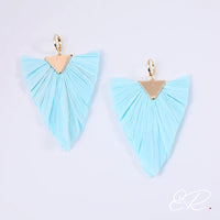 boucles d'oreilles éventail ramses tissus