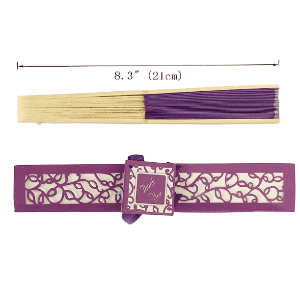 dimensions et qualité éventail personnalisé mariage