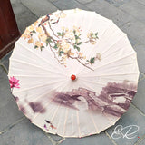 Ombrelle chinoise ancienne beige