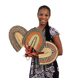 éventail bolga africain artisan