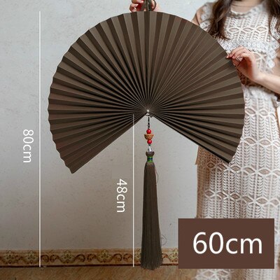 éventails décoratif marron 60 cm
