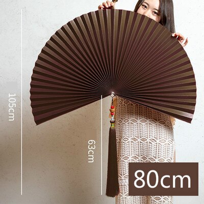 éventails décoratif marron 80 cm