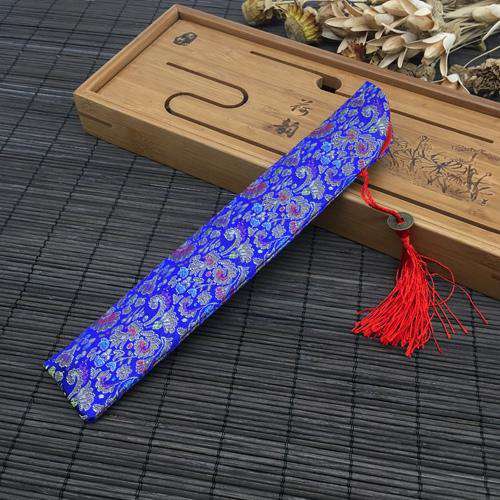 etui pour éventail bleu roi