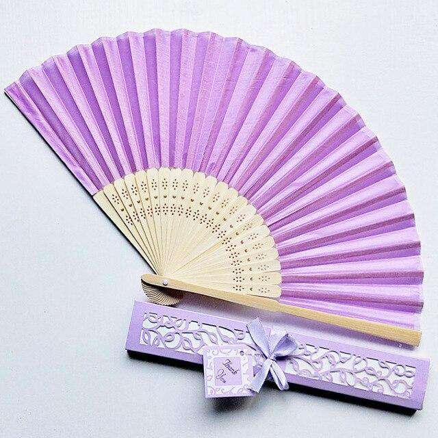 éventail personnalisé mariage mauve